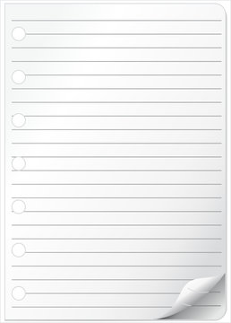 Mini Long Cahier De Forme De Page Blanc Photo stock - Image du note,  remarque: 19377404