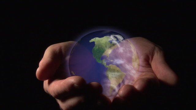 World in a hands