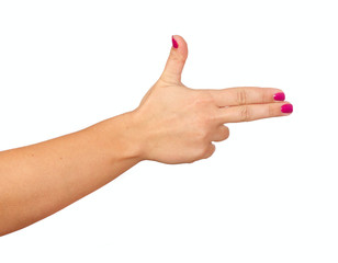 women hand - gun