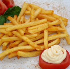Eine Portion Pommes