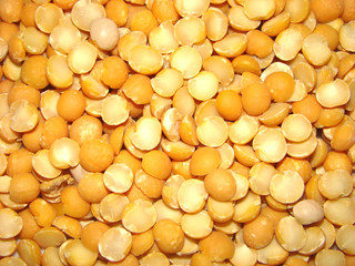 Yellow peas. A structure