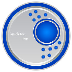 button with text