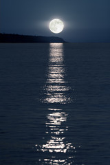 Moon Rising on Sea