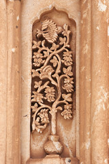 Floral carving on Ishak Pasha Palace, Eastern Turkey