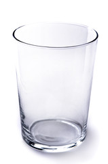 Empty Glass on White