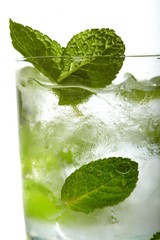 Mint ice vodka