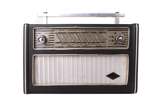 Old Radio on White