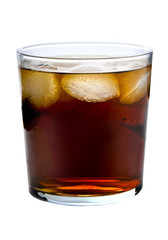Glass of Soda isolated on White