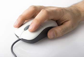 Hand Clicking Mouse