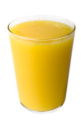 Glass of Orange Juice isolated on White