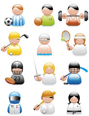 Occupations icons (sports)