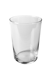 Empty Glass on White