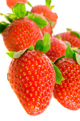 Ripe fresh strawberry