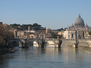 Dome of Saint Petro basilica in Rome