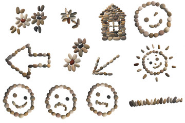 Collectiion of 12 isolated pictures