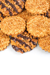 Peanuts and chocolate cookies