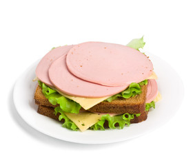 whole wheat sandwiches on a plate