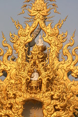 Fototapeta na wymiar détail d'un temple bouddhiste