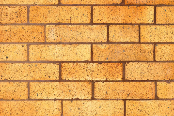 Yellow Brick Wall Background