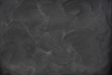 blank blackboard with eraser smudges