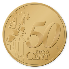 50 euro cent - obrazy, fototapety, plakaty