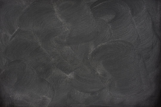 Blank Blackboard With Eraser Smudges