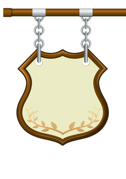 Antique tinplate signboard