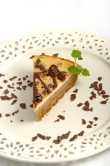Cheescake with chocolate