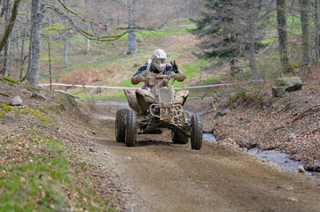 Fototapeta premium quad championship in french