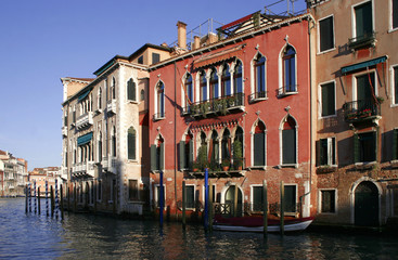 Fototapeta na wymiar Fasady w Wenecji