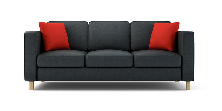 modern sofa isolated