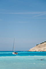 Fototapeta premium Sailing near the coast