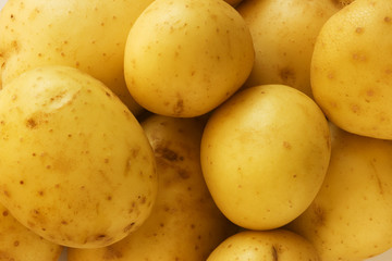 Potatoes ready for peeling