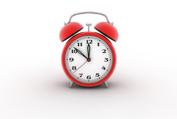 Retro alarm clock. Digitally generated image.