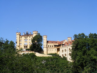Fototapeta na wymiar Hohenschwangau Zamek w Algau