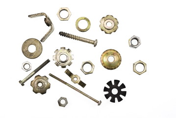 Fototapeta premium nuts, bolts and screws