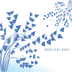 Fototapeta premium abstract flower aqua design