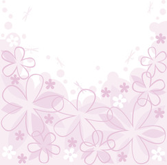 abstract floral background with place for your text