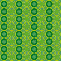 tapisserie ronds vert