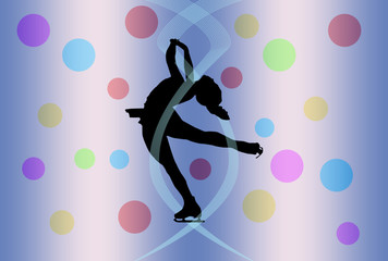 Figure Skating Silhouette © superdumb