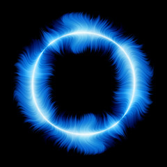 Blue fire ring