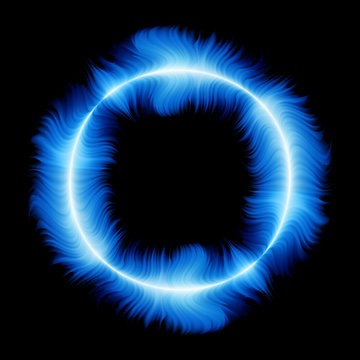 Blue fire ring