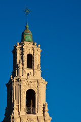Fototapeta na wymiar Church Tower at Sunset