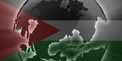 Fototapeta na wymiar Flag of Jordan