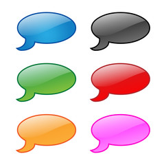 Speech Bubble Icons (multicoloured)