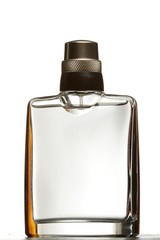 Bottle of perfume isolated on white