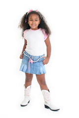 African American Girl Smiling