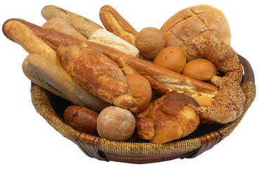 basket with bread