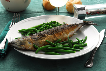 Sgombri con fagiolini - Secondi del veneto