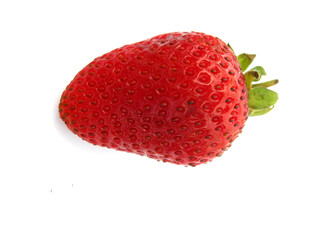 Erdbeere auf weißem Hintergrund